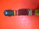 NATIVE HAND MADE KNIFE HORN HUMAN EFFIGY OLD AMERICAN? ANTIQUE ORIGINAL RARE FAC — photo 6