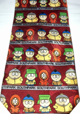 South Park Tie Kenny Kyle Stan Cartman Mens Necktie