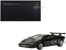 LAMBORGHINI COUNTACH 5000S BLACK 1/43 DIECAST MODEL BY AUTOART 54532