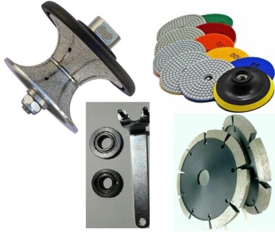 3/4'' Full Bullnose Bit 5'' Polishing Pad Tuck Point Blade granite concrete stone