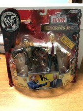 2002 WWE RAW UNCHAINED FURY RIC NATURE BOY FLAIR VS MR MCMAHON ACTION FIGURE SET