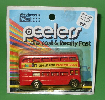 Playart for Woolworth / 7101 Peelers Fastwheels London Bus / Carded