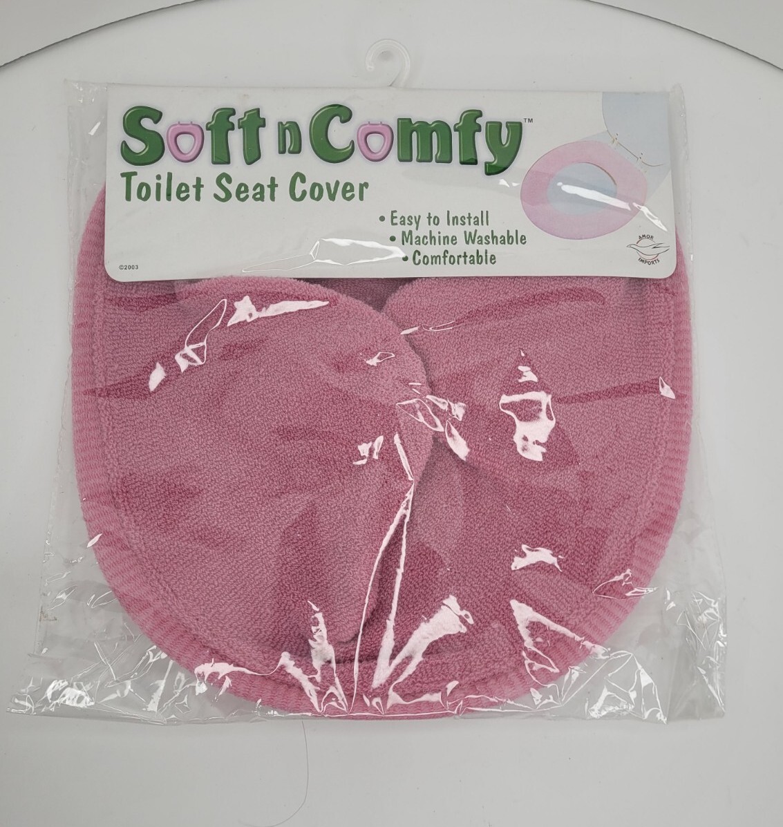 Soft n Comfy Cloth Toilet Seat Cover, Washable Comfortable Pink One Size New eBay