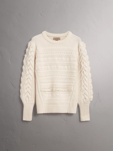 $1450 Authent BNWT BURBERRY Cable Knit 
