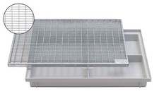 ACO 60x40cm Schuhabstreifer Gitterrost + Bodenwanne Vario Schuhabtreter Normrost