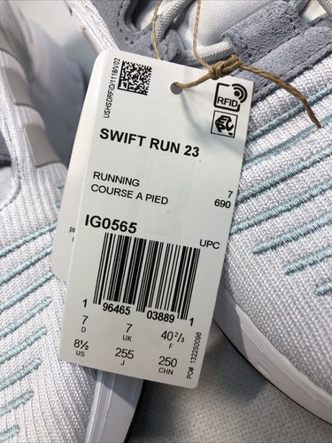 Taglia 8,5 - Adidas Swift Run 23 Dash Grigio Donna - Foto 11 di 19