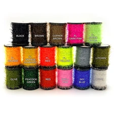 SEMPERFLI STRAGGLE LEGS - Fly Tying Chenille - 17 Colors Available NEW!
