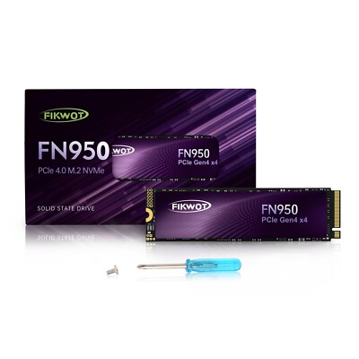 Fikwot 2TB M.2 NVMe SSD PCIe 4.0 Gen4 TLC Internal SSD Hard Drive For PS5 Laptop