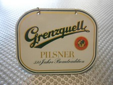 Grenzquell Pilsner um 1940 Zapfhahnschild M520