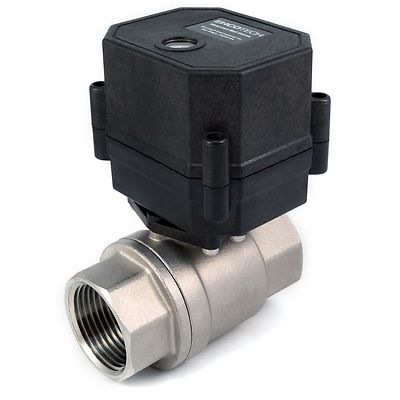 1'' Motorized Ball Valve N/C EPDM 9V 12V to 24 VDC/VAC Normally Closed Stainless