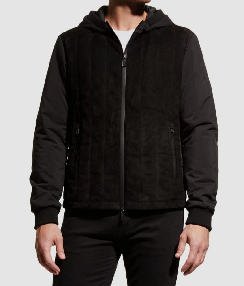 Canali suede jacket sale