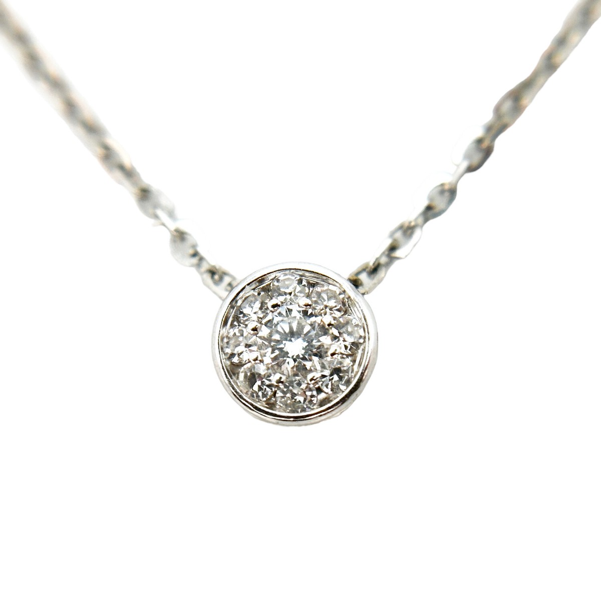 Roberto Coin White Gold Tiny Treasures Diamond Cluster Pendant