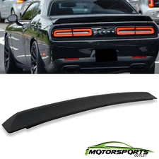 For 2008-2017 Dodge Challenger SRT Style Matte Black ABS Rear Trunk Spoiler Lid