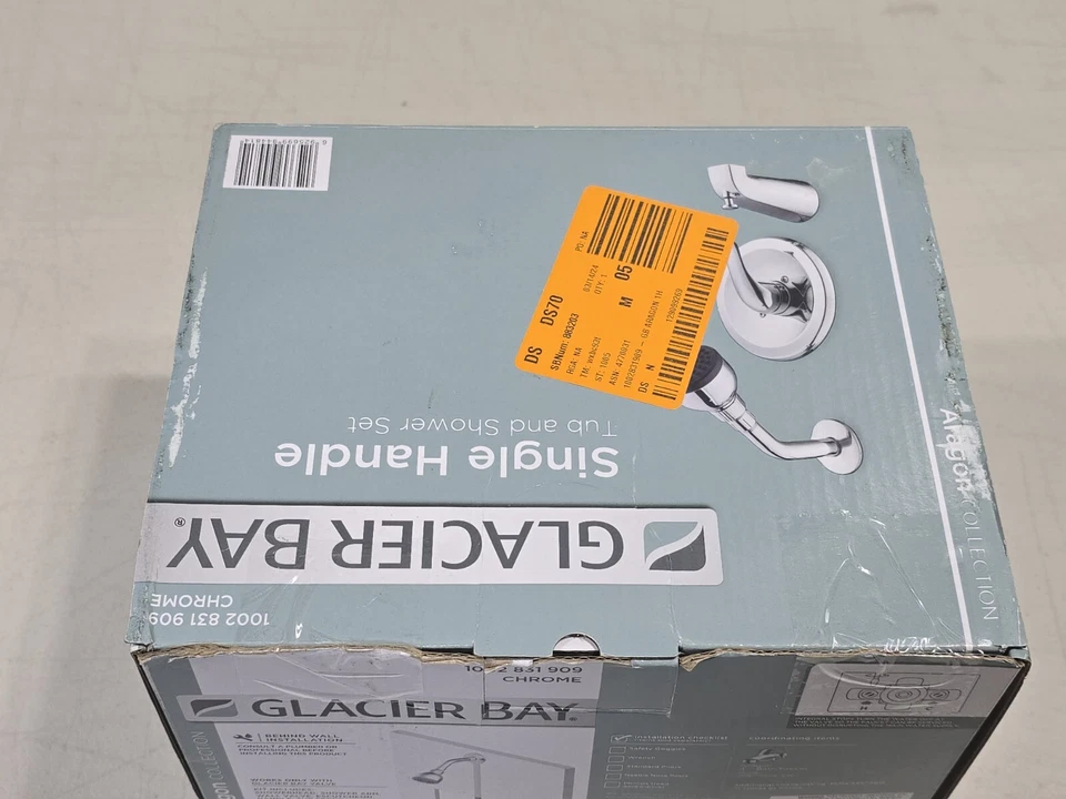 Grifo monomando para bañera y ducha Glacier Bay Aragon HD874X-0001 - Cromo Foto 3 de 4