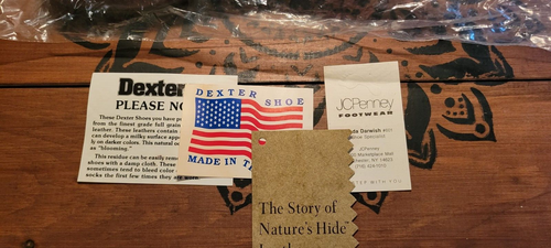 Dexter Leather Women's Shoes NEW Tags Box 6 1/2 USA Brown Slip On Melanie Exc - Picture 2 of 12