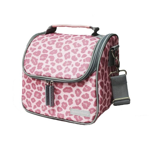 Lunch Bag Insulated Lunch Box Detachable Adjustable Strap… Leopard Pink - Picture 3 of 9