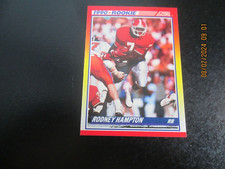 RODNEY HAMPTON GIANTS  1990 SCORE ROOKIE CARD #307. rookie card picture