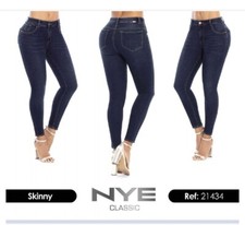 JEANS COLOMBIANOS, BUTT LIFT LEVANTA COLA HIGH WAIST SKINNY PUSH UP JEAN NYE