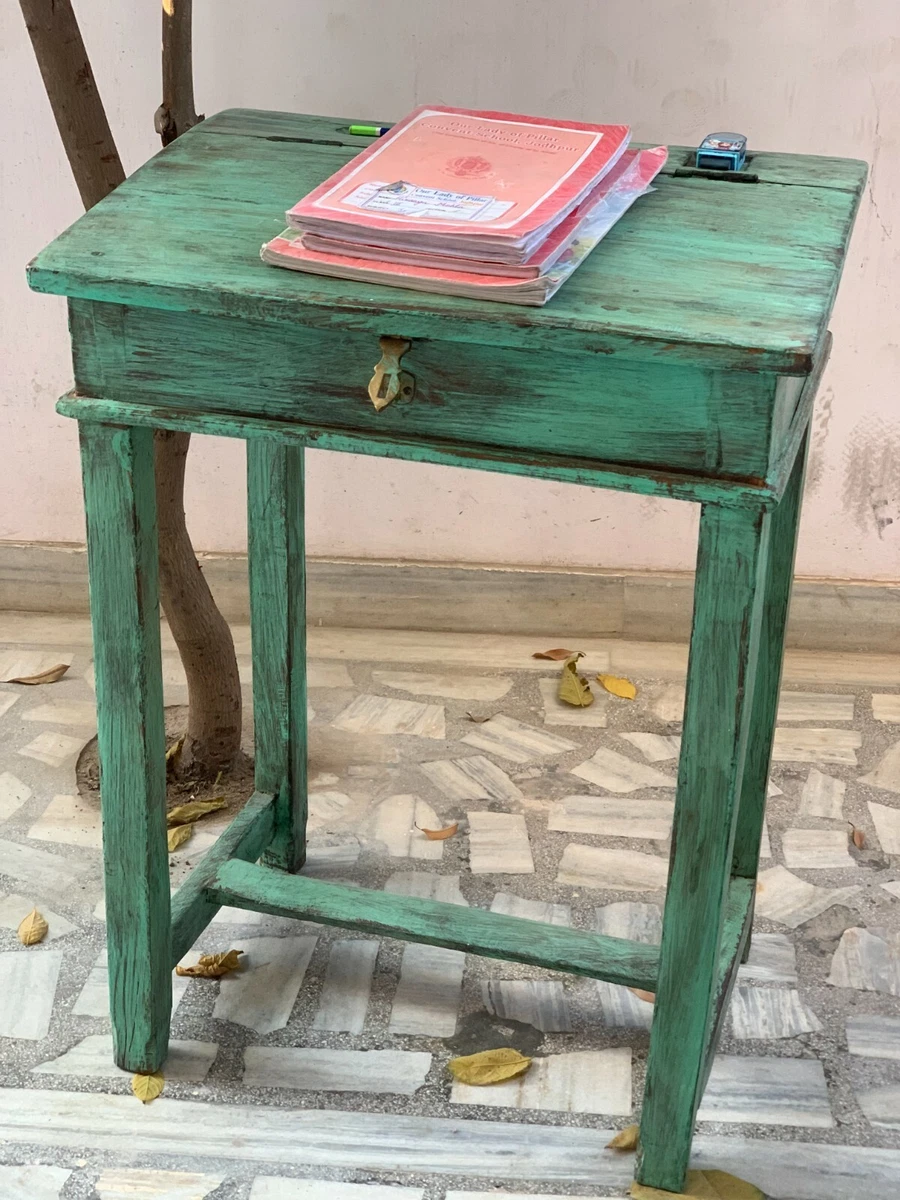 Vintage wooden on sale writing desk