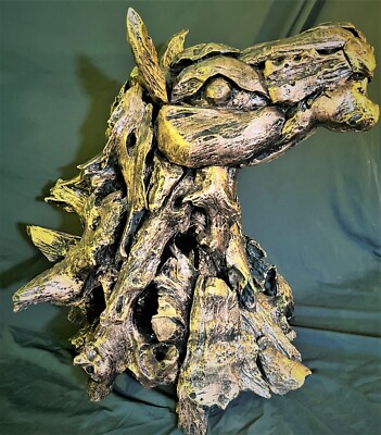 Driftwood Horse Head, Bust Sculpture/Carving Life Like
