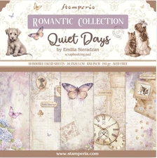 Stamperia QUIET DAYS - 8" X 8" - DOUBLE SIDED - 10 SHEETS - NOV 2025