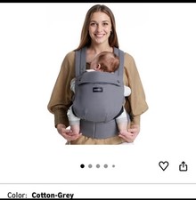 Momcozy Baby Carrier Ergonomic Cozy and Lightweight for 7-44lbs, Cotton Black