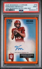 2025 BOWMAN U CHROME 1955 BOWMAN AUTO ORANGE REF FERNANDO MENDOZA 16/25 PSA 9