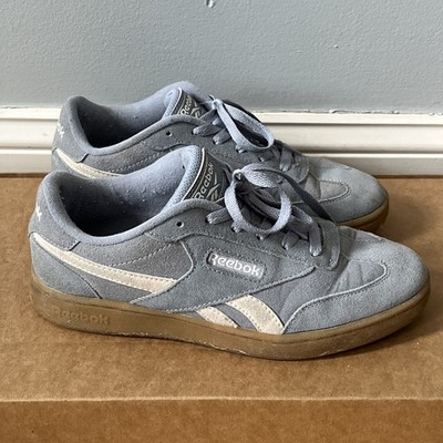 Reebok Forte Lounger Womens Sz 8 Shoes Blue Brown Suede Casual Fashion Sneaker
