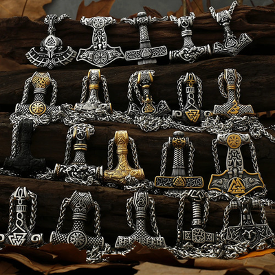 #ad Original Viking Stainless Steel Thor Hammer Multiple Styles Domineering Unisex N $27.99