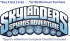 *Buy 4=1Free Spyros Adventure Complete UR Set w ✓List *$7.98Minimum?