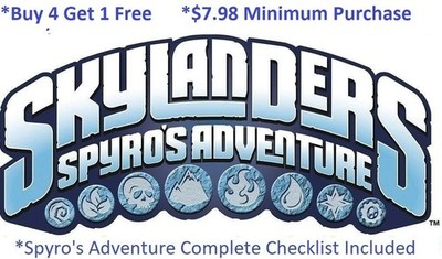 *Buy 4=1Free Skylanders Spyros Adventure Complete UR Set w  List *$7.98Minimum 