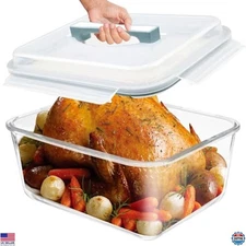 Large Glass Storage Containers with Lids 201oz Extra Large Big Airtight Glass