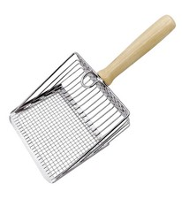 Vivasurge Cat Litter Scoop, Aluminum Alloy Scooper, silver