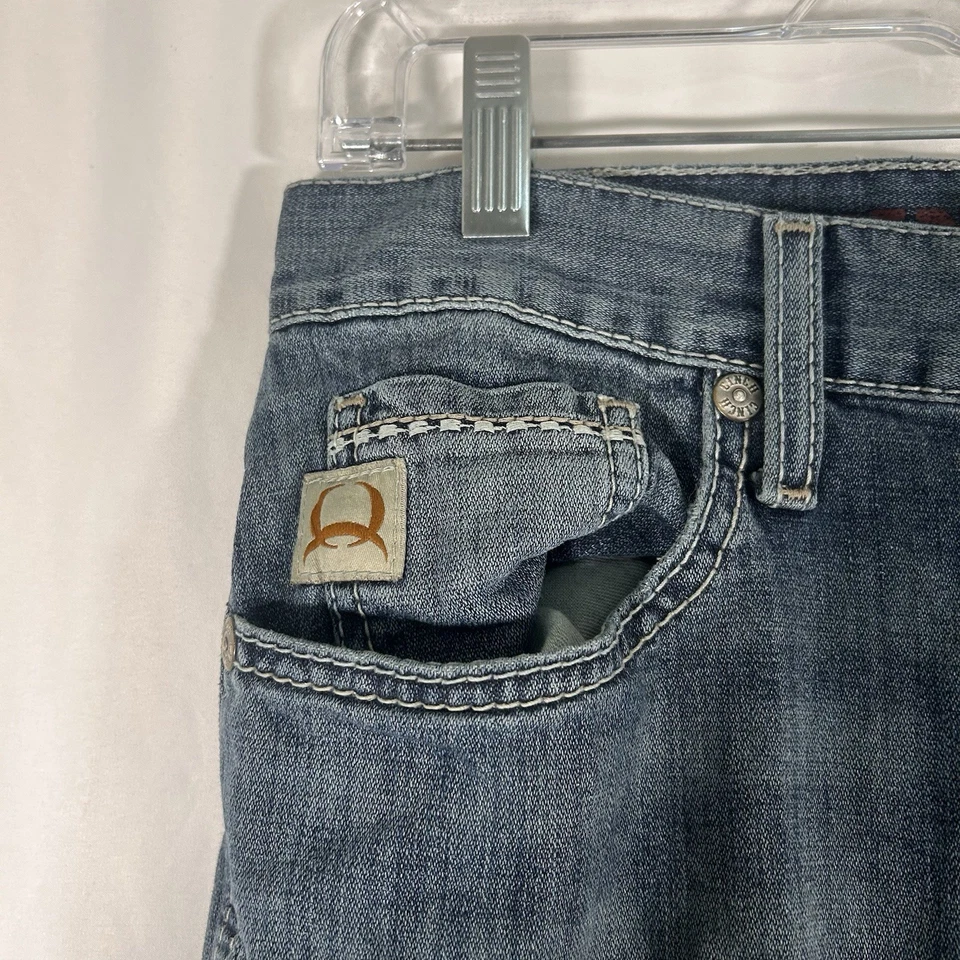 Pantalones de mezclilla Cinch Jesse para hombre 30x32 lavado medio azul mezcla de algodón bolsillos Foto 4 de 4