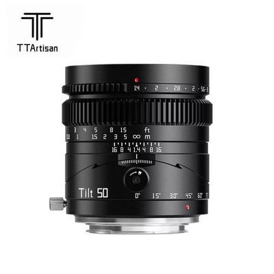 TTArtisan 50mm F1.4 Tilt Full Frame Lens for Canon Nikon Sony Fujifilm M43 L