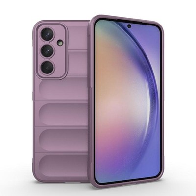 Samsung Galaxy A35 5G Magic Shield TPU Hülle Flanell Lila
