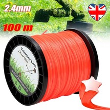 Nylon Strimmer Line Cord wire 2.4mm grass trimmer 100m 5-sided for grass trimmer 0.11 per metre