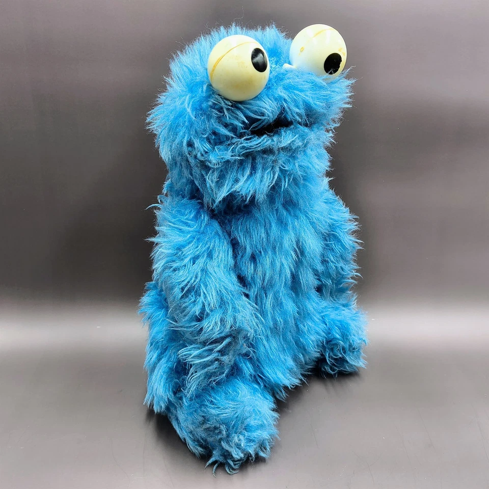 Vintage Knickerbocker Talking Cookie Monster Stuffed Animal Sesame Street 12" - Image 4 of 4