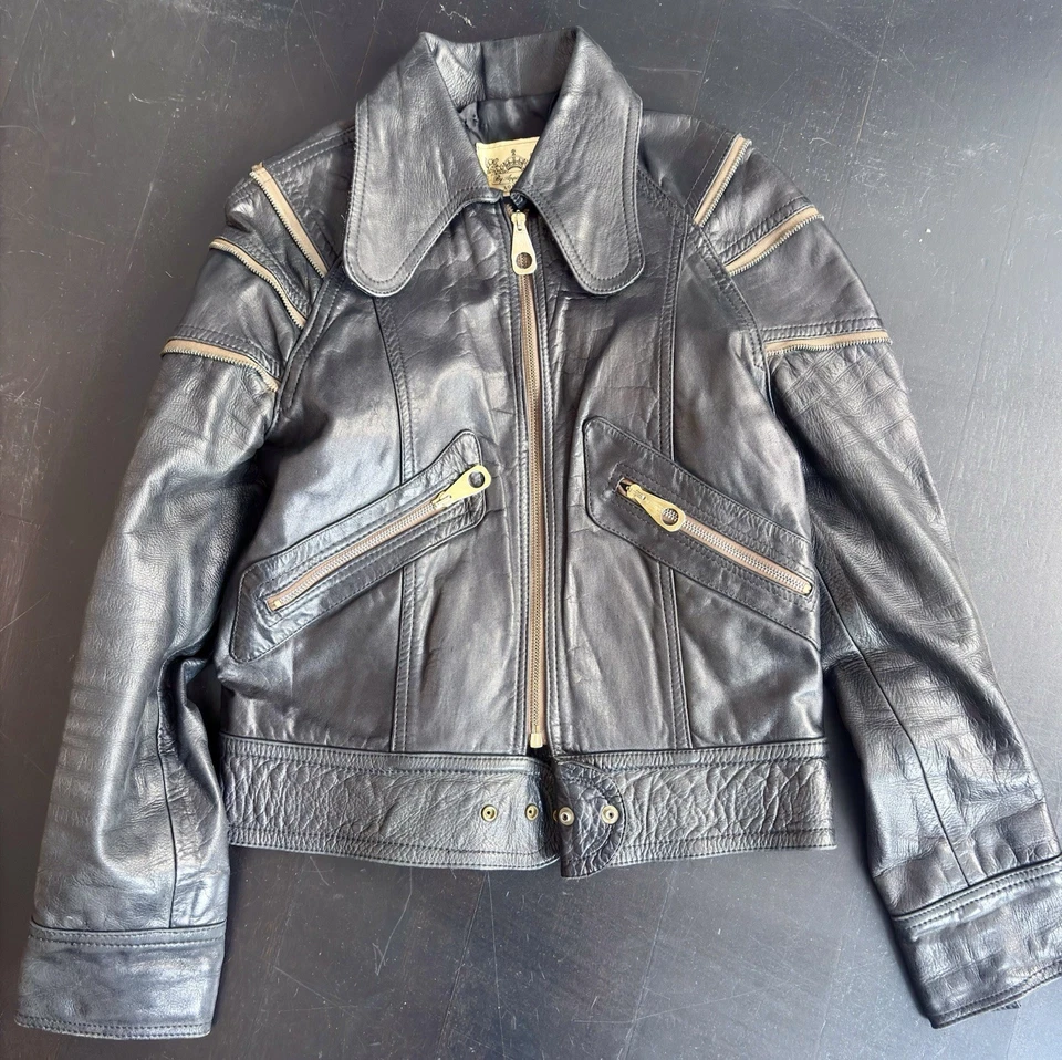 Chaqueta de cuero Aero By Appointment London LTD - negra  Foto 2 de 4