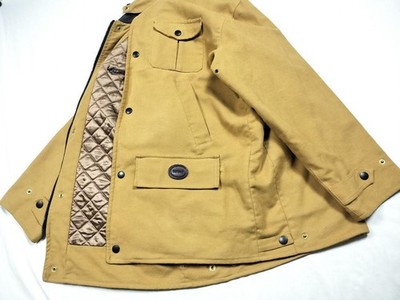 Barbour moleskin Jacket Blouson Coat Men Size L Camel Brown 1999