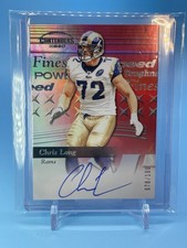 2024 Contenders ~ CHRIS LONG ~ Red Speed On Card Auto #'d /100 ~ Rams 🔥