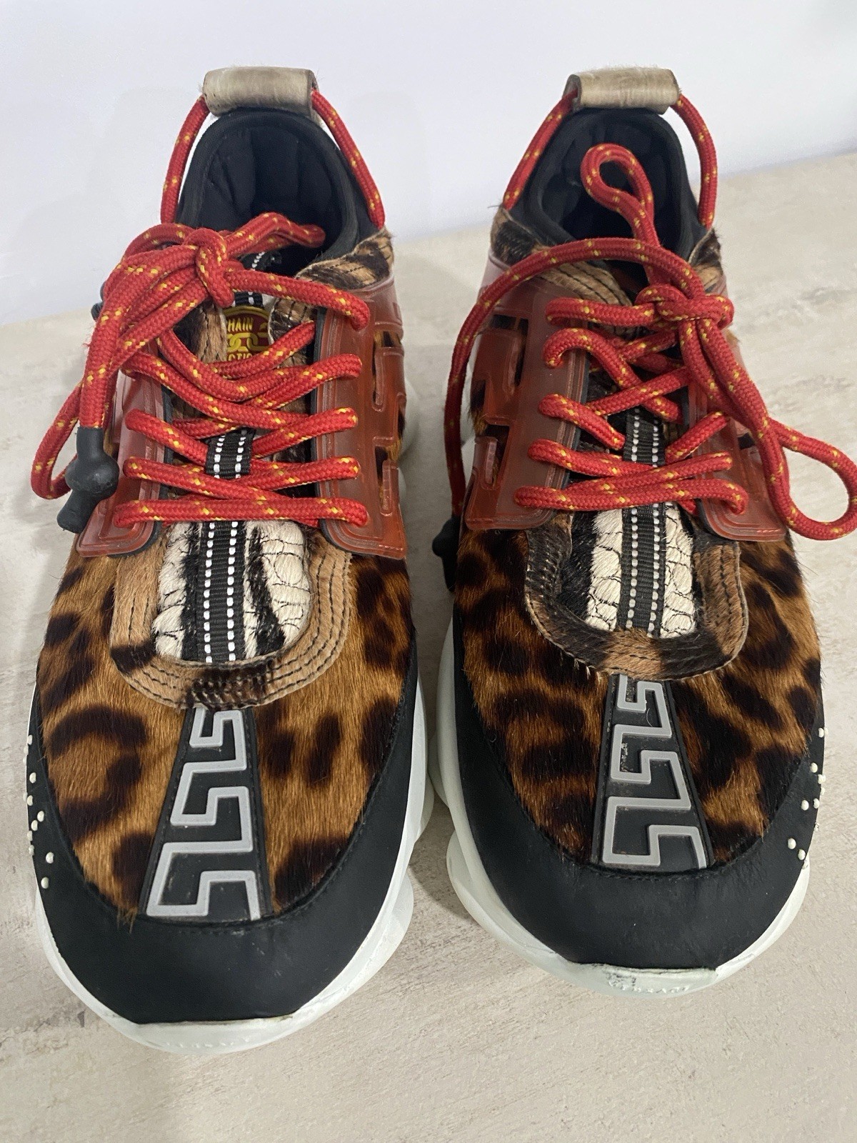 Versace Chain Reaction ‘Wild’ Leopard Pattern Sho… - image 2