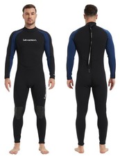 Lemorecn Wetsuits Jumpsuit Neoprene 3/2mm Full Body Diving Suit3031,M