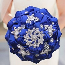 Wedding Flowers Bridal Bouquets Rhinestone Bride Bridesmaid Brooch Wedding Bo...