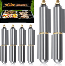 6 Pack 4" Heavy Duty Weld on Bullet Hinges, Carbon Steel Barrel Hinges with Deta