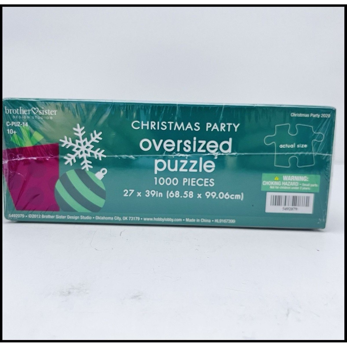 Christmas Party 2020 Oversized Puzzle Brother Sister Design 1000
