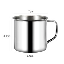 200ml Tea Drinking Metal Travel Coffee Mug Portable Cup Stainless Steel Camping