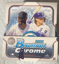 2022 BOWMAN CHROME BASEBALL FACTORY SEALED MASTER HOBBY BOX 2 CHROME AUTOS