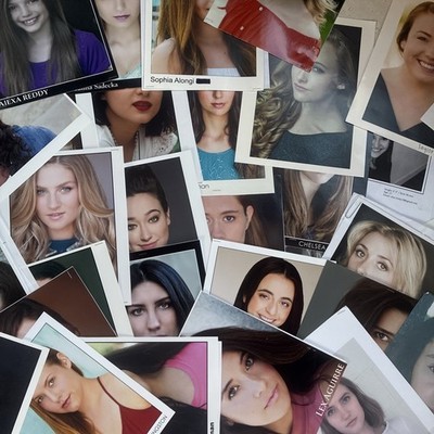 Large Lot Over 40 Hollywood Casting Headshots Actresses 2010s