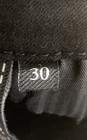 7 For All Mankind Women's The Skinny Black Velvet Side Stripe Pants NWT Sz 30 — photo 3